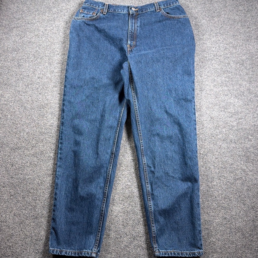 Vintage Levis 550 Relaxed Fit Tapered Leg Jeans Womens 18 M 34" Blue USA Made